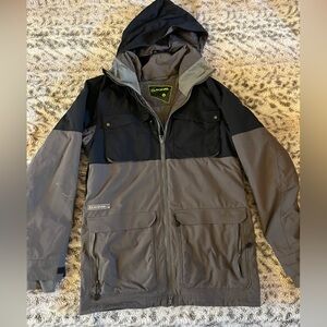 Dakine Men's Black and Gray Ski Jacket